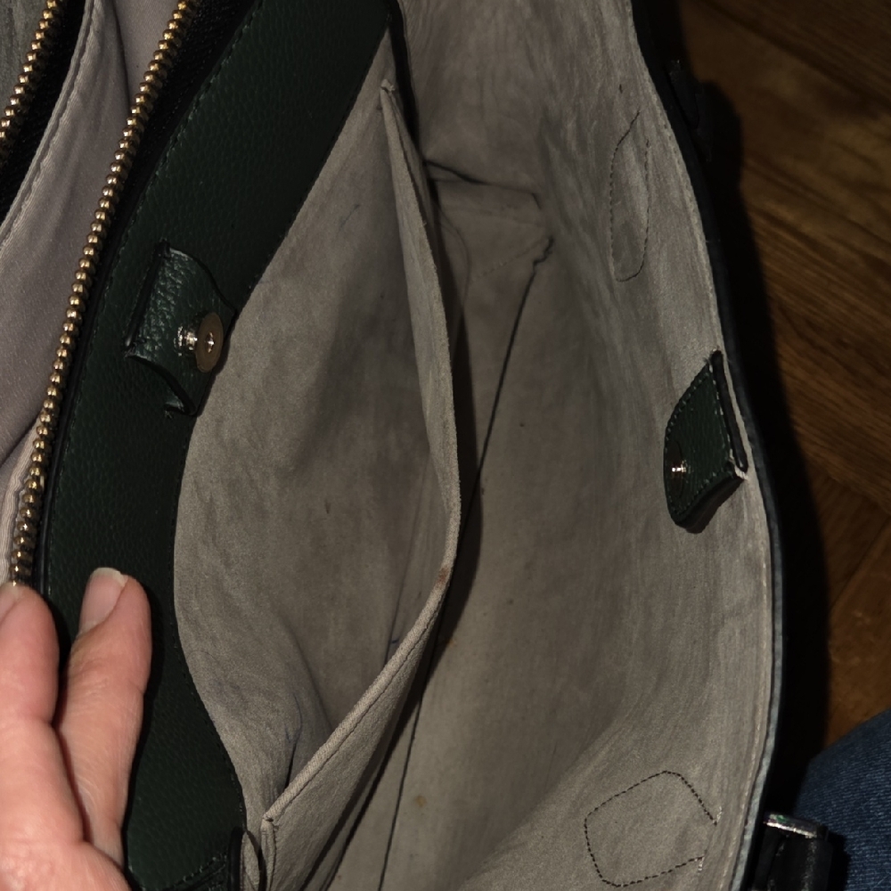 Kate Spade Forest Green Leather Handbag - Picture 10 of 17